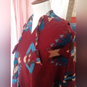 Indian hooded poncho woolen wear